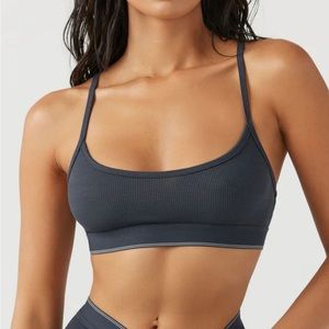 Joah Brown Racker Back Bra Black sz M/L